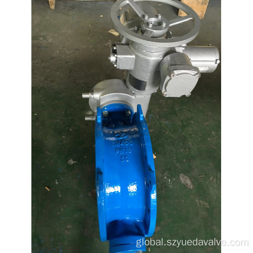 Double Flanged Electric Butterfly Valve Electric Double Flange and Essentric Soft Sealed Factory